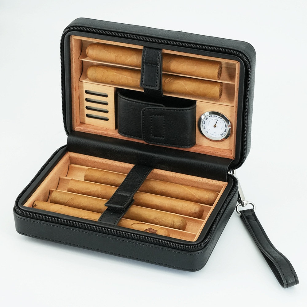 Smoker Box Wood Chip - Cigar Box Zipper Pack 6-pack Convenient