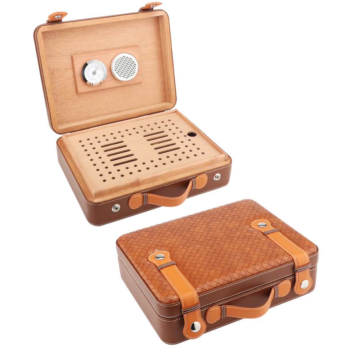 XIFEI Travel Cigar Humidor Box - مراجعة Smoker Box Wood Chip وسعره