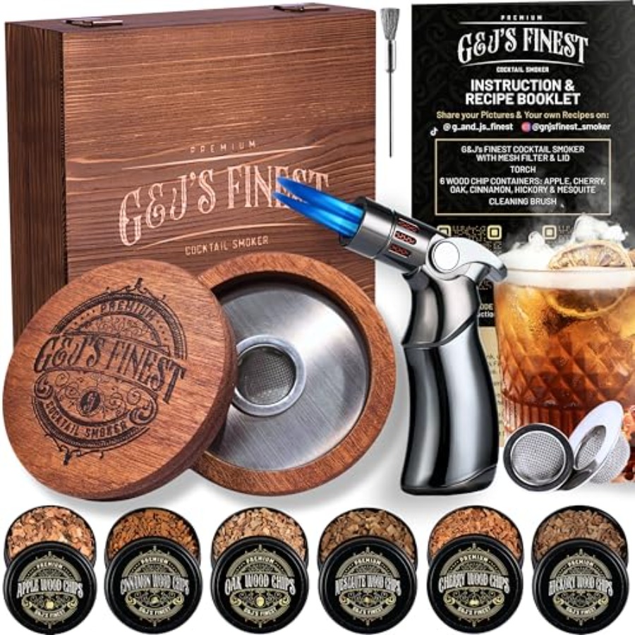 Whiskey Smoker Kit with QuadTo - مراجعة Smoker Box Wood Chip وسعره