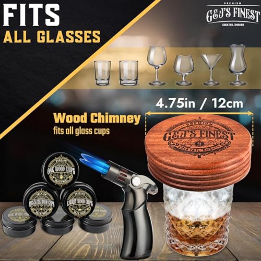 Whiskey Smoker Kit with QuadTo - مراجعة Smoker Box Wood Chip وسعره