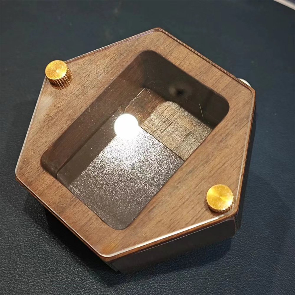 Personality Wooden hexagon Lig - مراجعة Smoker Box Wood Chip وسعره