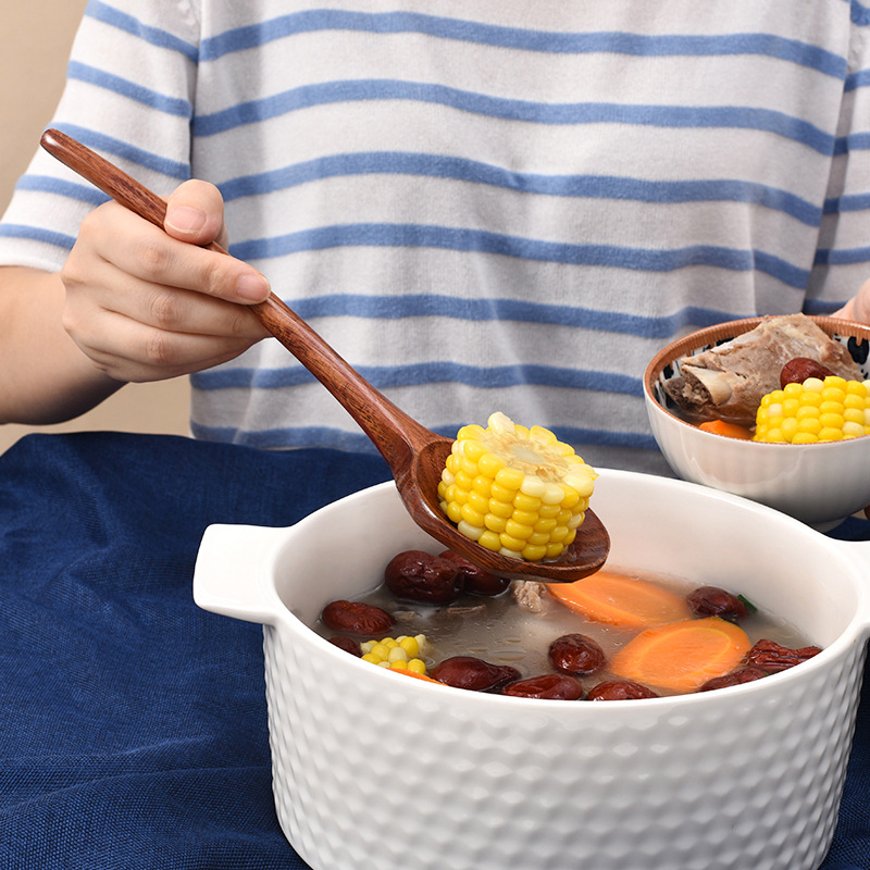 Long Handle Ramen Wooden Spoon - مراجعة Home Cooking Services وسعره
