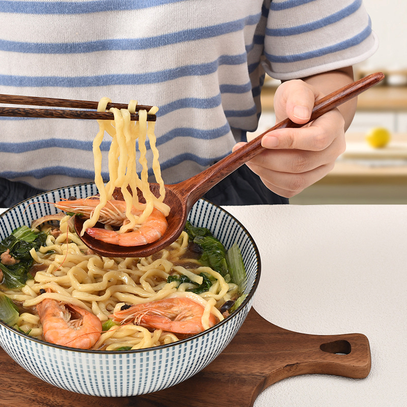Long Handle Ramen Wooden Spoon - مراجعة Home Cooking Services وسعره