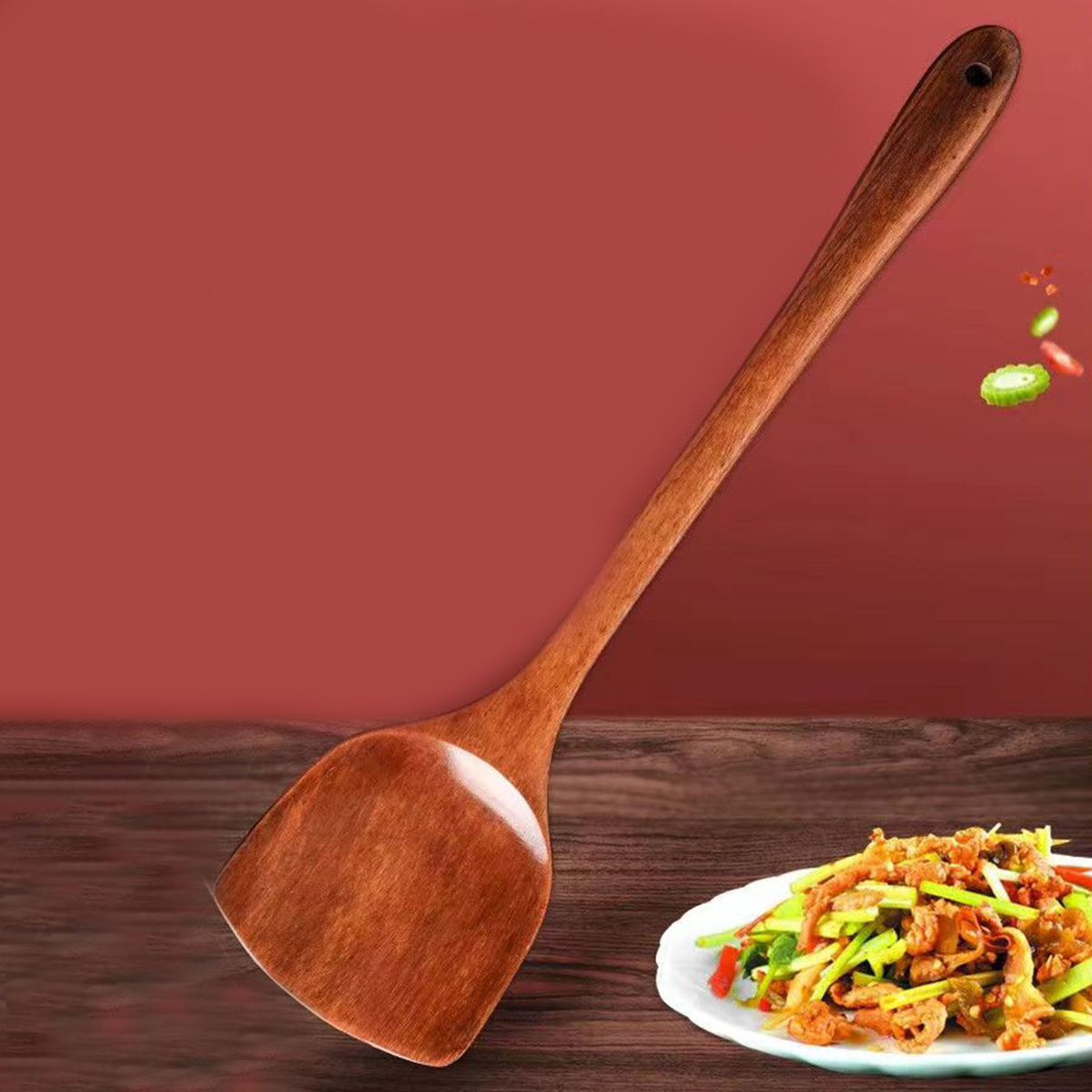 1pcs Home Spatula Wooden Spatu - مراجعة Home Cooking Services وسعره