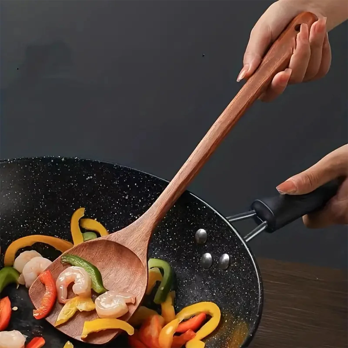 1pcs Home Spatula Wooden Spatu - مراجعة Home Cooking Services وسعره
