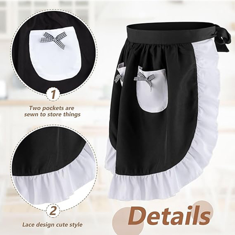 Elegant Lace Short Apron With  - مراجعة Home Cooking Services وسعره