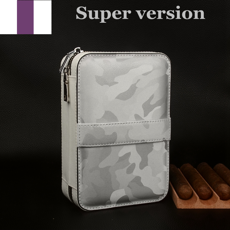 Travel Cigar Case Leather Ciga - مراجعة Smoker Box Wood Chip وسعره