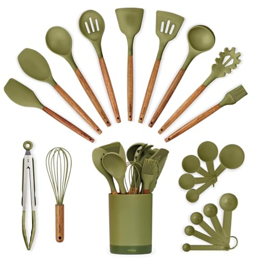 Silicone Kitchen Utensils Set  - مراجعة Home Cooking Utensil Set وسعره