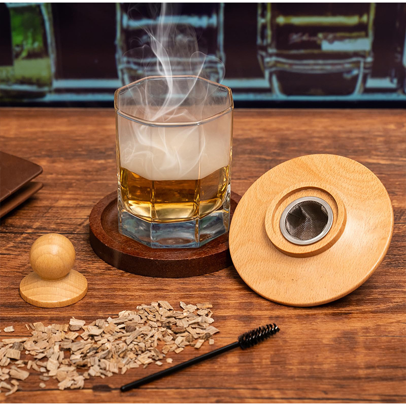 Premium Whiskey Cocktail Smoke - مراجعة Smoker Box Wood Chip وسعره