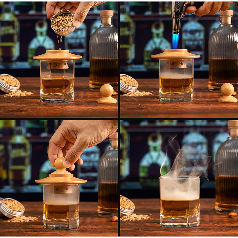 Premium Whiskey Cocktail Smoke - مراجعة Smoker Box Wood Chip وسعره