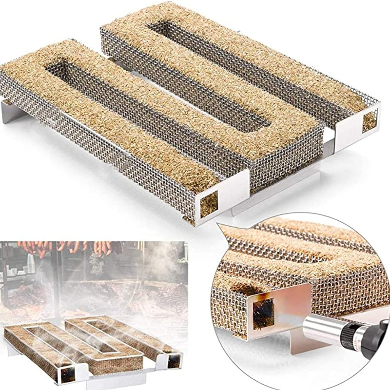 Cold Smoke Generator BBQ Acces - مراجعة Smoker Box Wood Chip وسعره