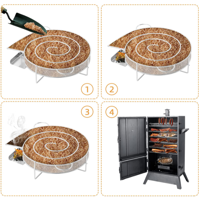 Cold Smoke Generator BBQ Acces - مراجعة Smoker Box Wood Chip وسعره