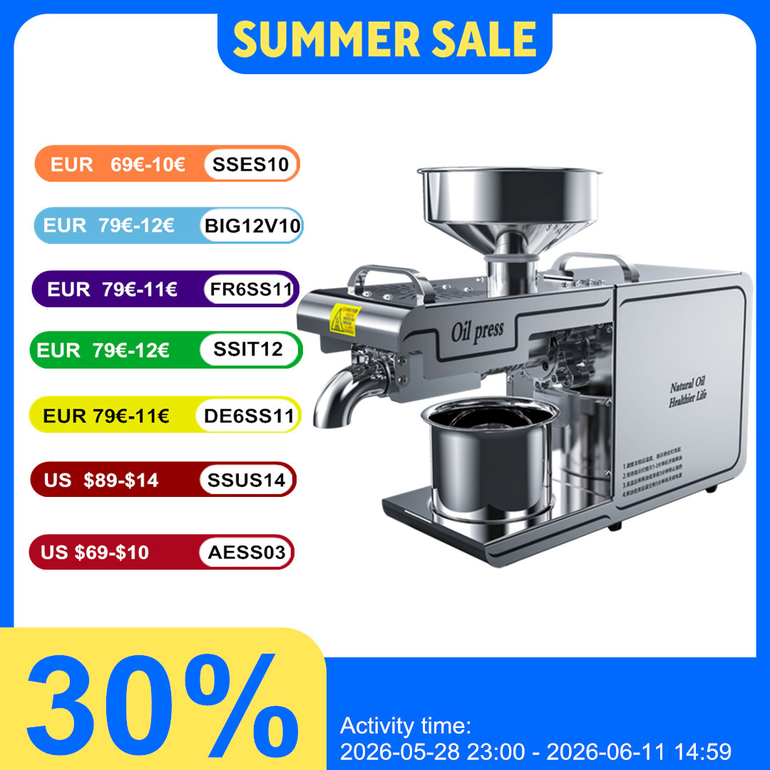 Oil Machine 7-11kg /H Automati - مراجعة Home Cooking Oil Making Machine وسعره