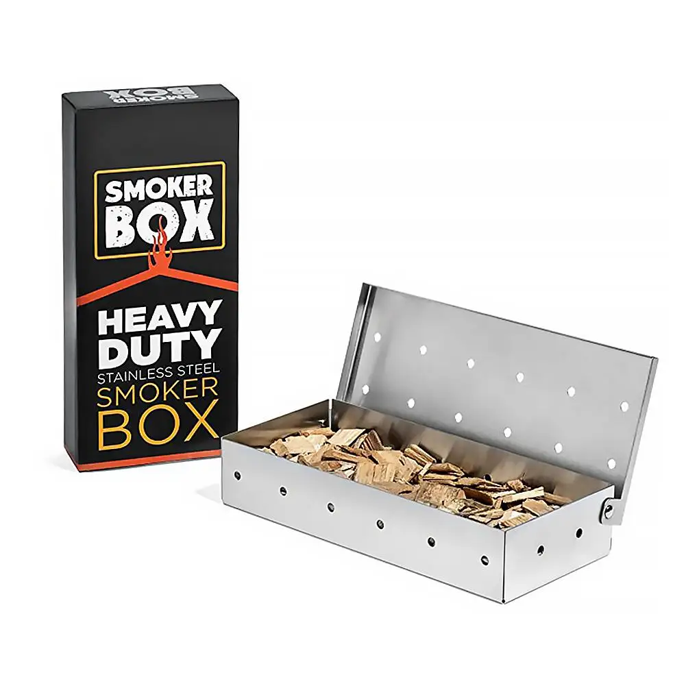 HQ Wood Chips BBQ Smoker Box f - مراجعة Smoker Box Wood Chip وسعره