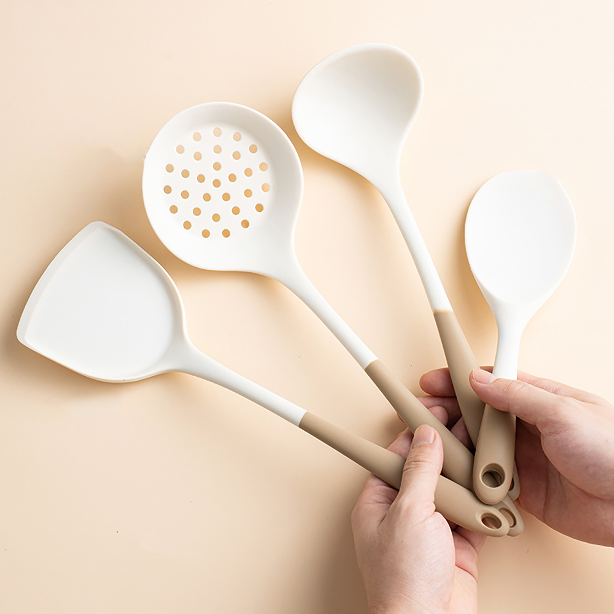 4pcs Silicone Kitchenware Uten - مراجعة Home Cooking Utensil Set وسعره