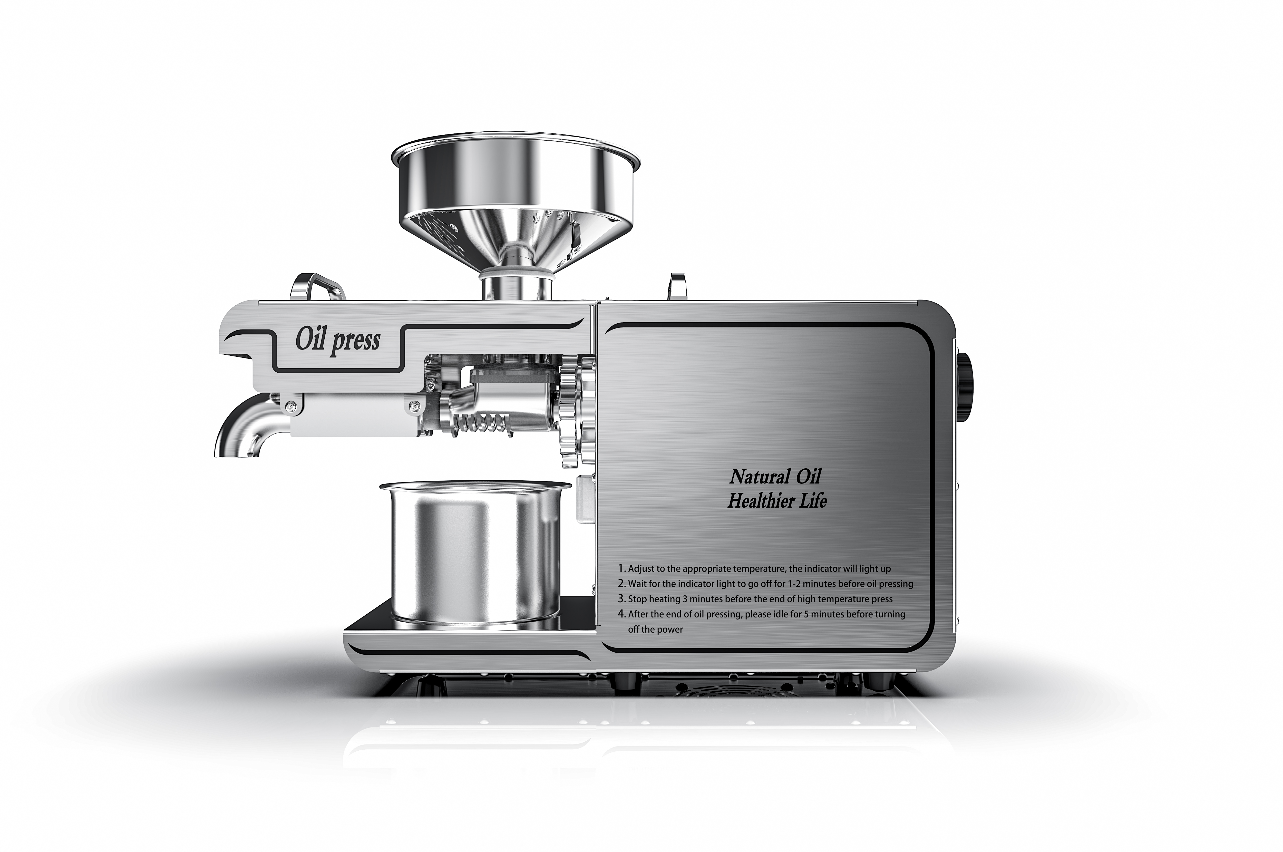 220V/110V Home Oil Press Machi - مراجعة Home Cooking Oil Making Machine وسعره