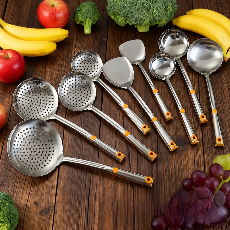 Stainless Steel Thickened Kitc - مراجعة Home Cooking Utensil Set وسعره