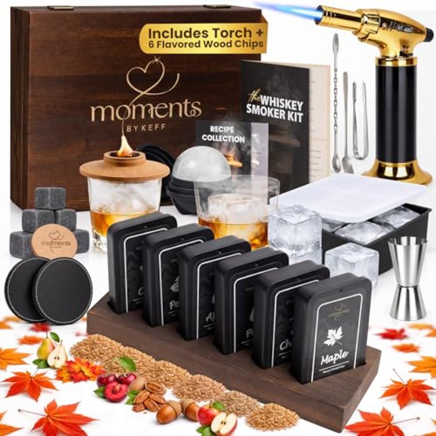 Premium Whiskey Smoker Kit Woo - مراجعة Smoker Box Wood Chip وسعره