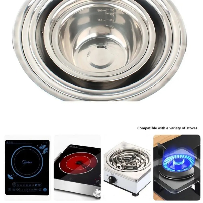 Stainless Steel Mixing Bowls P - مراجعة Home Cooking Services وسعره