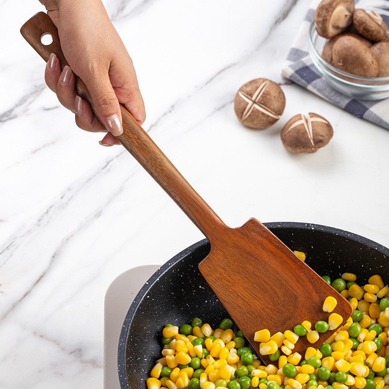 1PC-Wooden spatula for non-sti - مراجعة Home Cooking Services وسعره