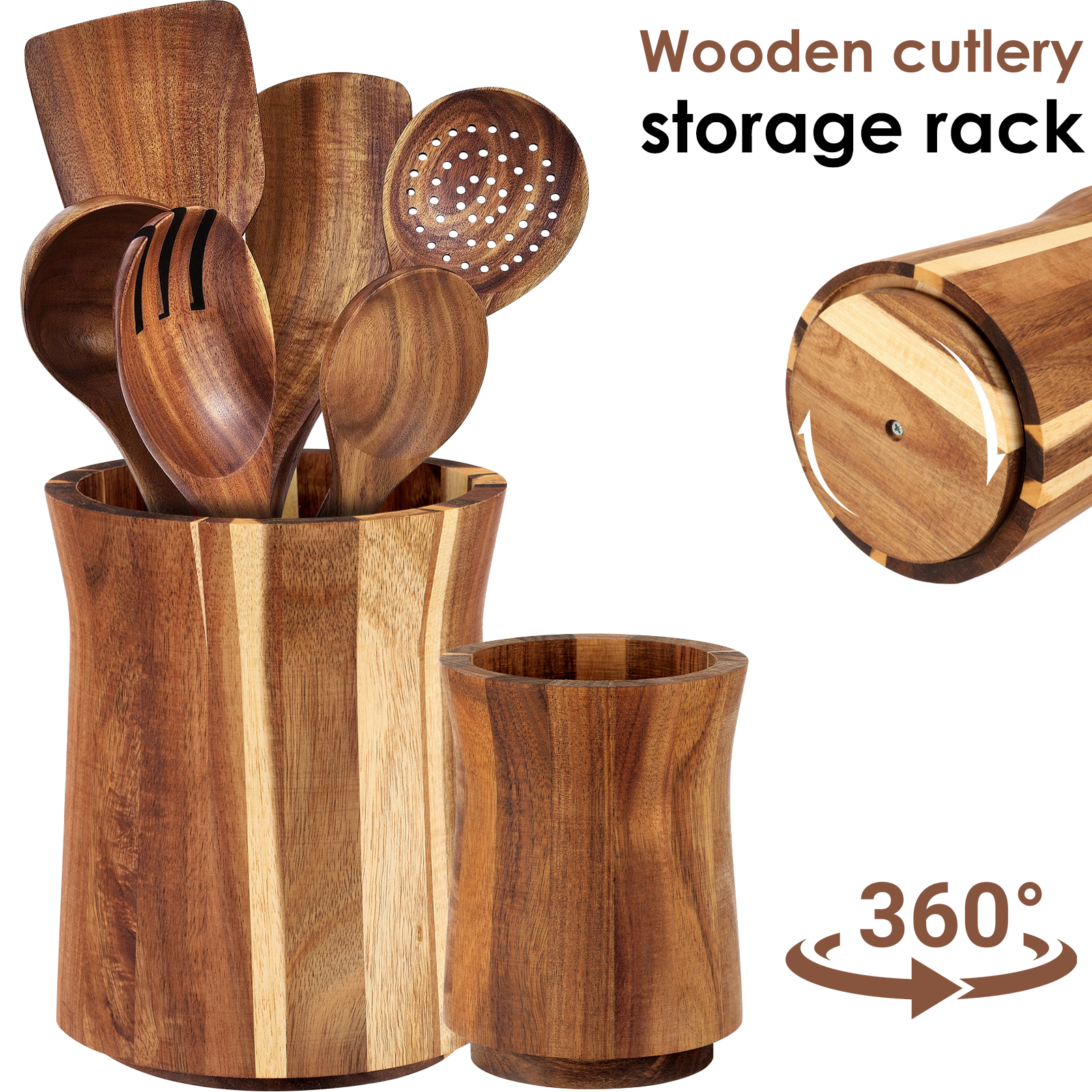 360° Rotating Utensil Holder W - مراجعة Home Cooking Services وسعره