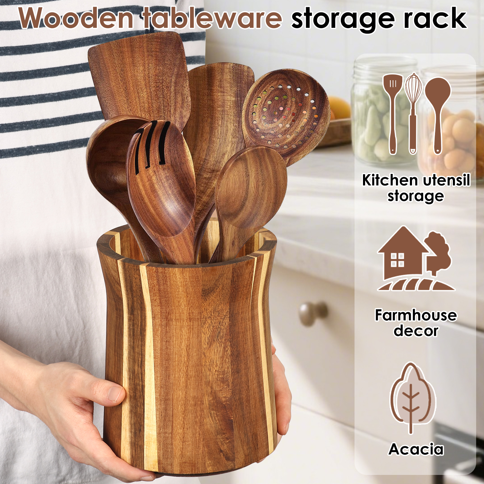 360° Rotating Utensil Holder W - مراجعة Home Cooking Services وسعره