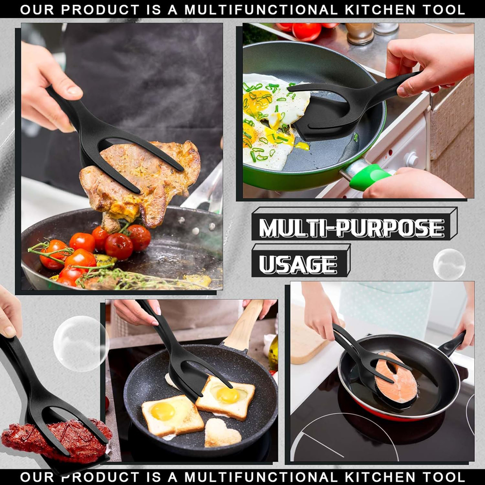 2 in 1 Grip Flip Spatula Clamp - مراجعة Home Cooking Services وسعره