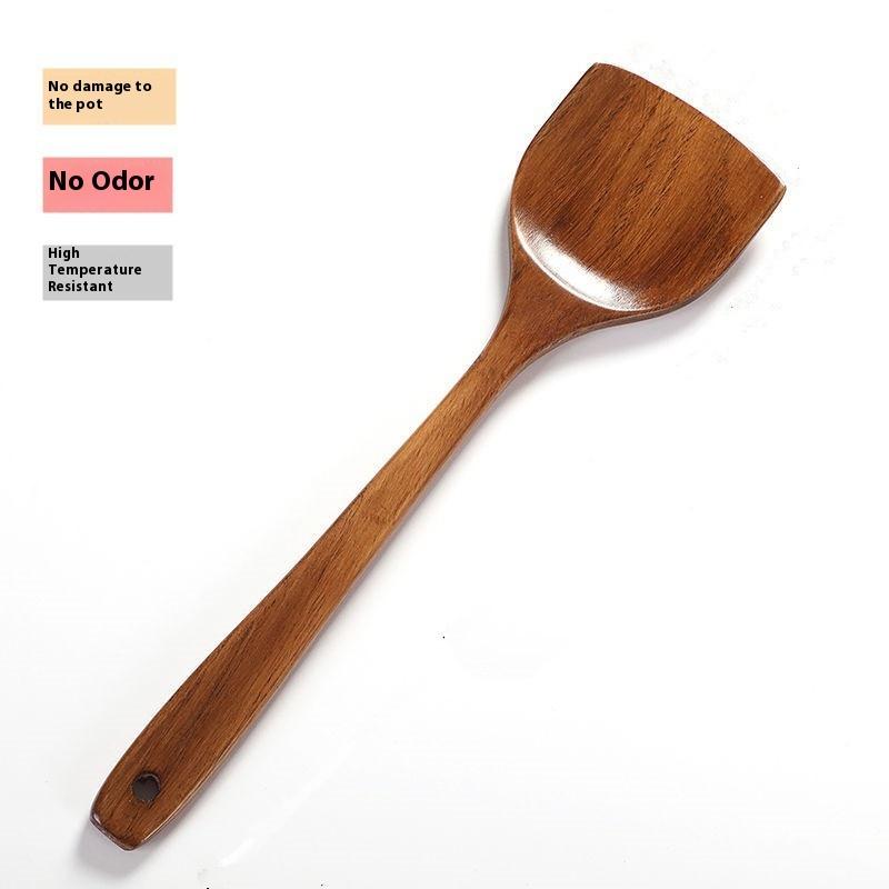 Wooden Spatula Long Handle Hea - مراجعة Home Cooking Services وسعره