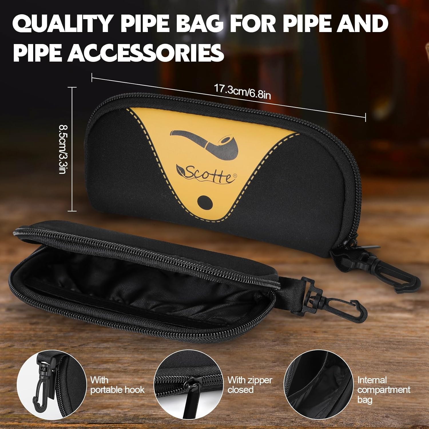 Tobacco Pipe Handmade Ebony Wo - مراجعة Smoker Box Wood Chip وسعره