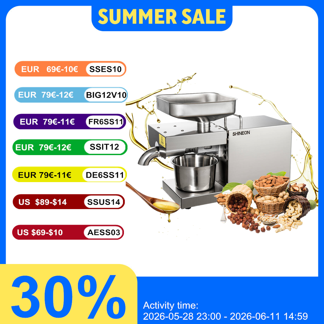 1500W 110V/220V Automatic Cold - مراجعة Home Cooking Oil Making Machine وسعره