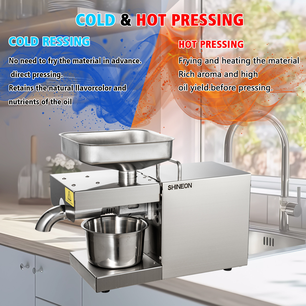 1500W 110V/220V Automatic Cold - مراجعة Home Cooking Oil Making Machine وسعره