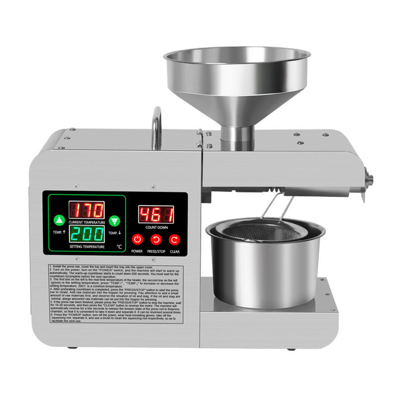 X8S New Intelligent Temperatur - مراجعة Home Cooking Oil Making Machine وسعره