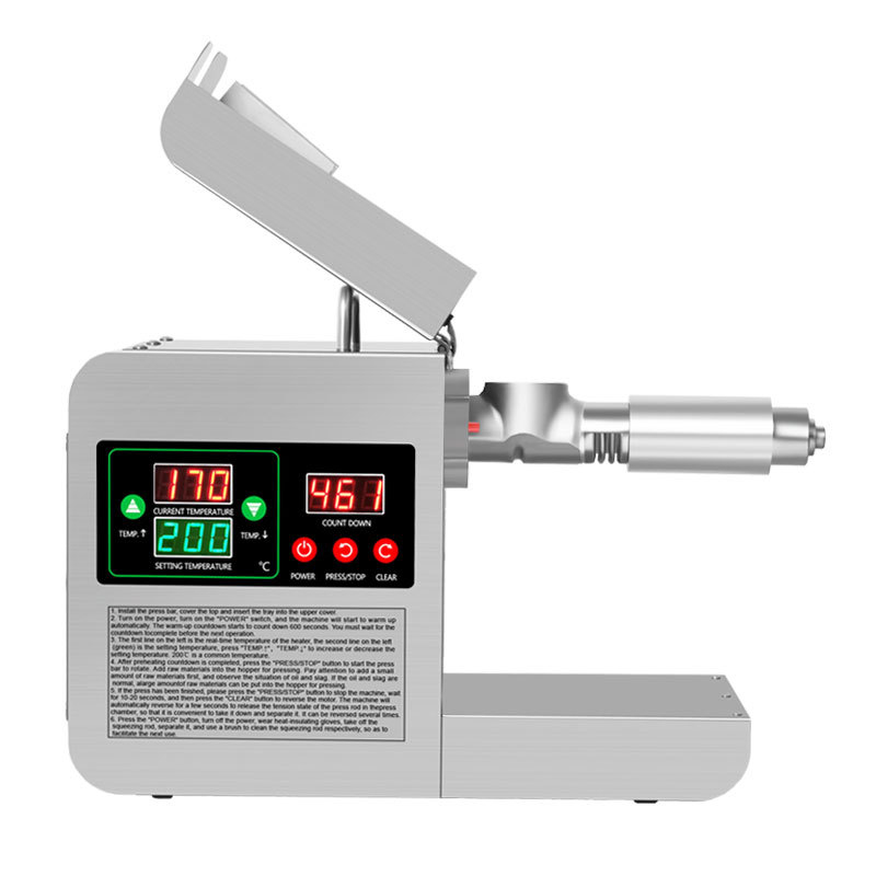 X8S New Intelligent Temperatur - مراجعة Home Cooking Oil Making Machine وسعره