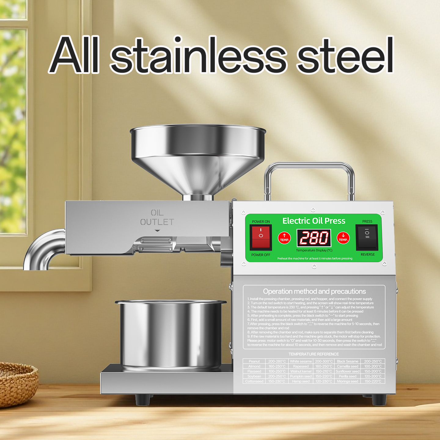 Automatic Oil Press Machine, 5 - مراجعة Home Cooking Oil Making Machine وسعره