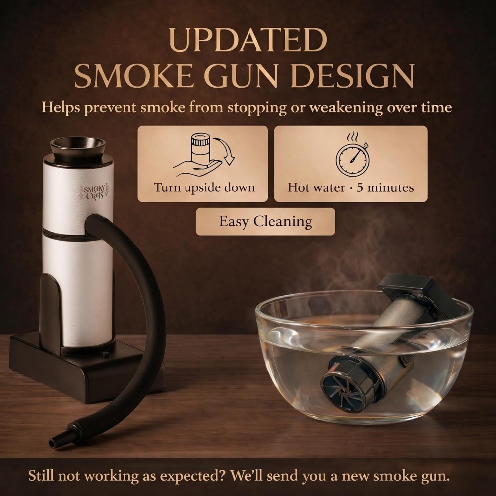 Whiskey Smoker Kit with Smoke  - مراجعة Smoker Box Wood Chip وسعره
