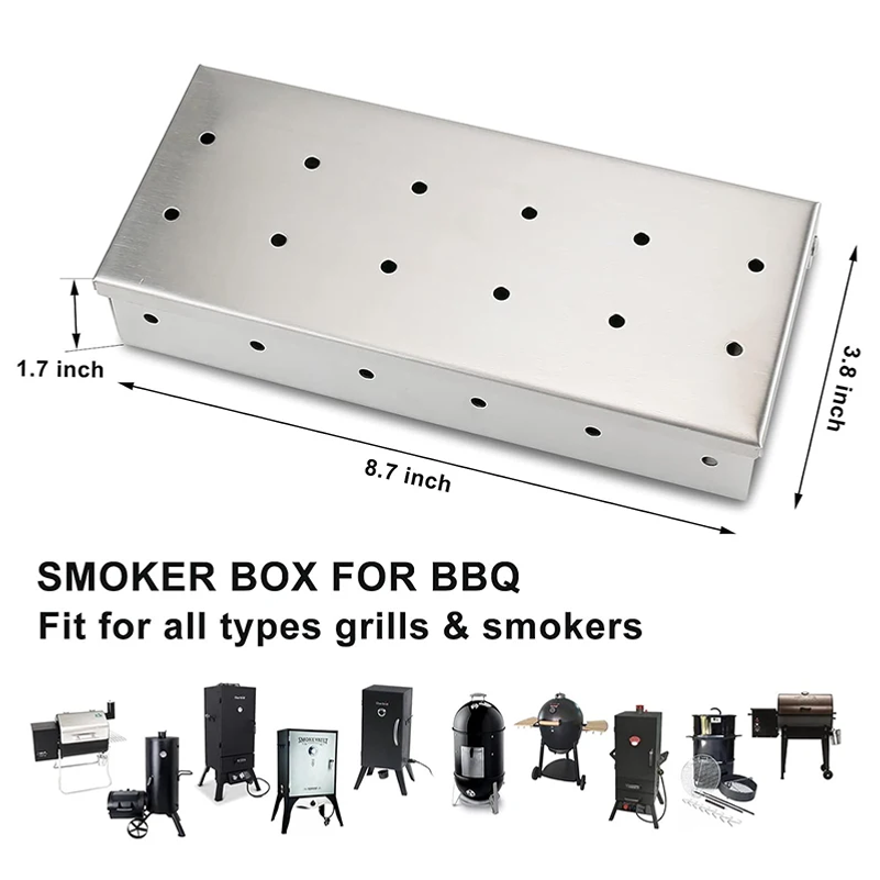 Stainless Steel Wood Chip Smok - مراجعة Smoker Box Wood Chip وسعره